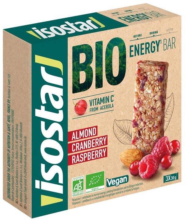 Isostar BIO Energiaszelet - piros gyümölcsök 3x 30 g
