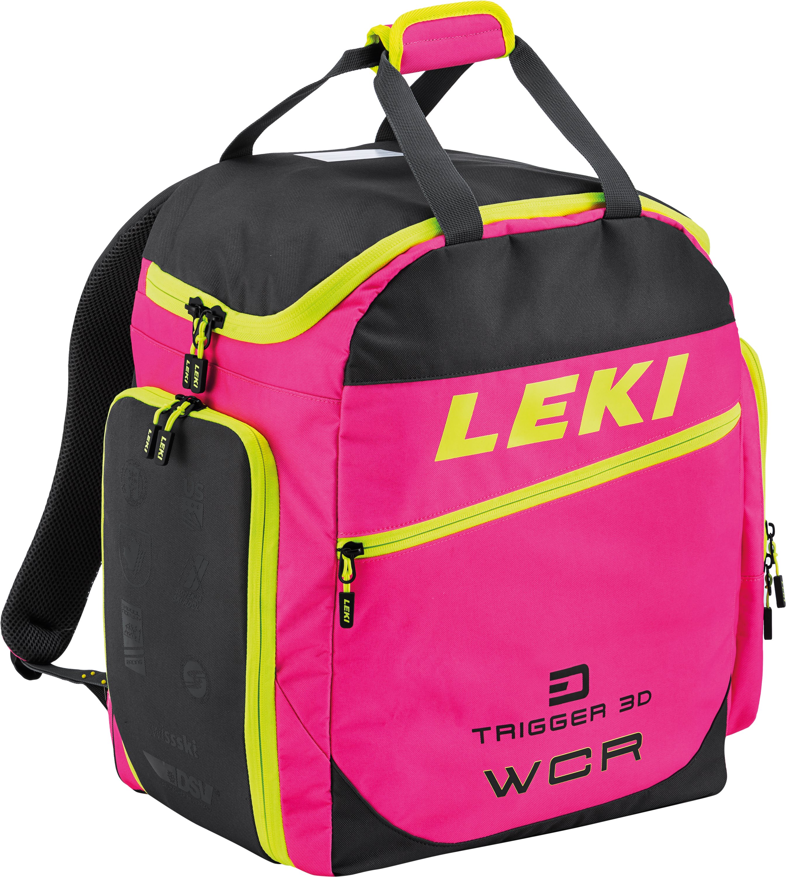 Leki Ski Boot Bag WCR 60 l, neonpink-black-neonyellow