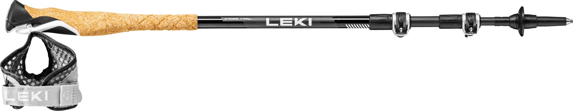 Leki Cross Trail Lite Carbon black-white-naturalcarbon 100 - 135 cm