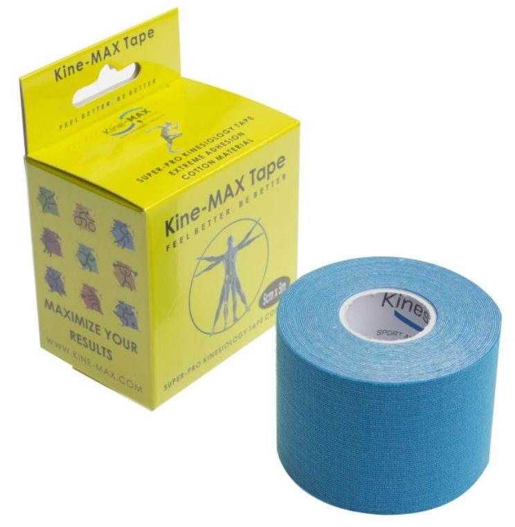 Kine-MAX SuperPro Cotton Kinesiology Tape kék