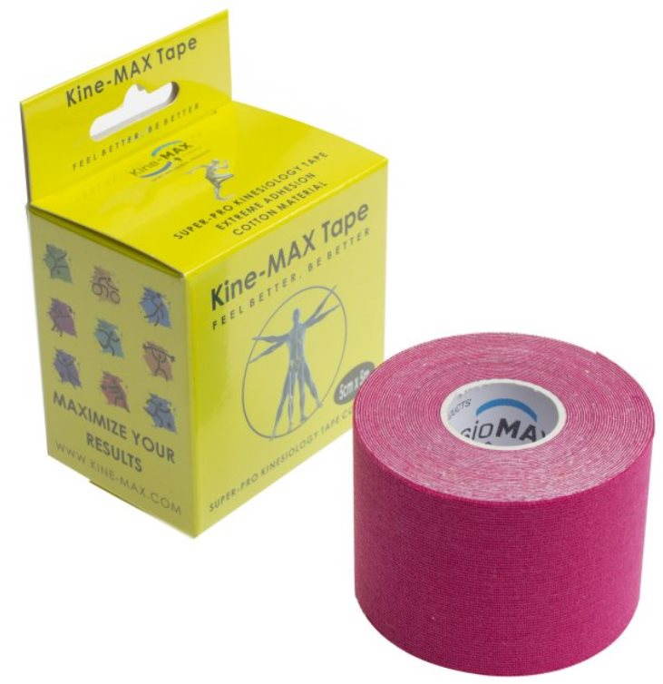 Kine-MAX SuperPro Cotton Kinesiology Tape rózsaszín
