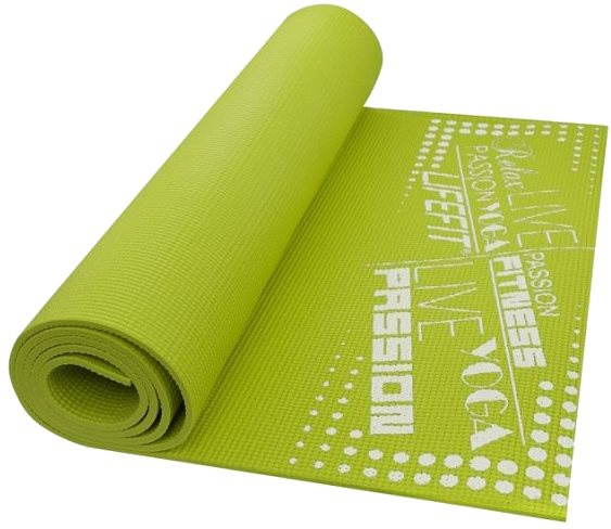 Lifefit Slimfit Plus edző szőnyeg, világos zöld