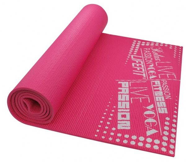 Lifefit Slimfit Plus edző szőnyeg, világos rózsaszín