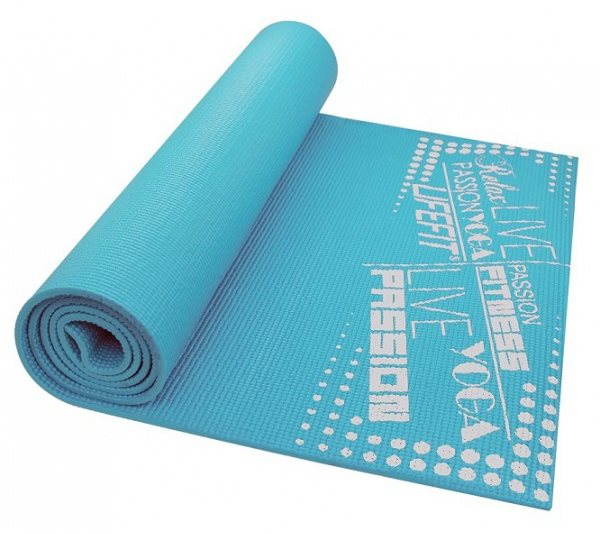 Lifefit Slimfit Plus edző szőnyeg, világos türkiz