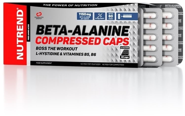 Nutrend Beta-Alanine Compressed caps, 90 kapszula