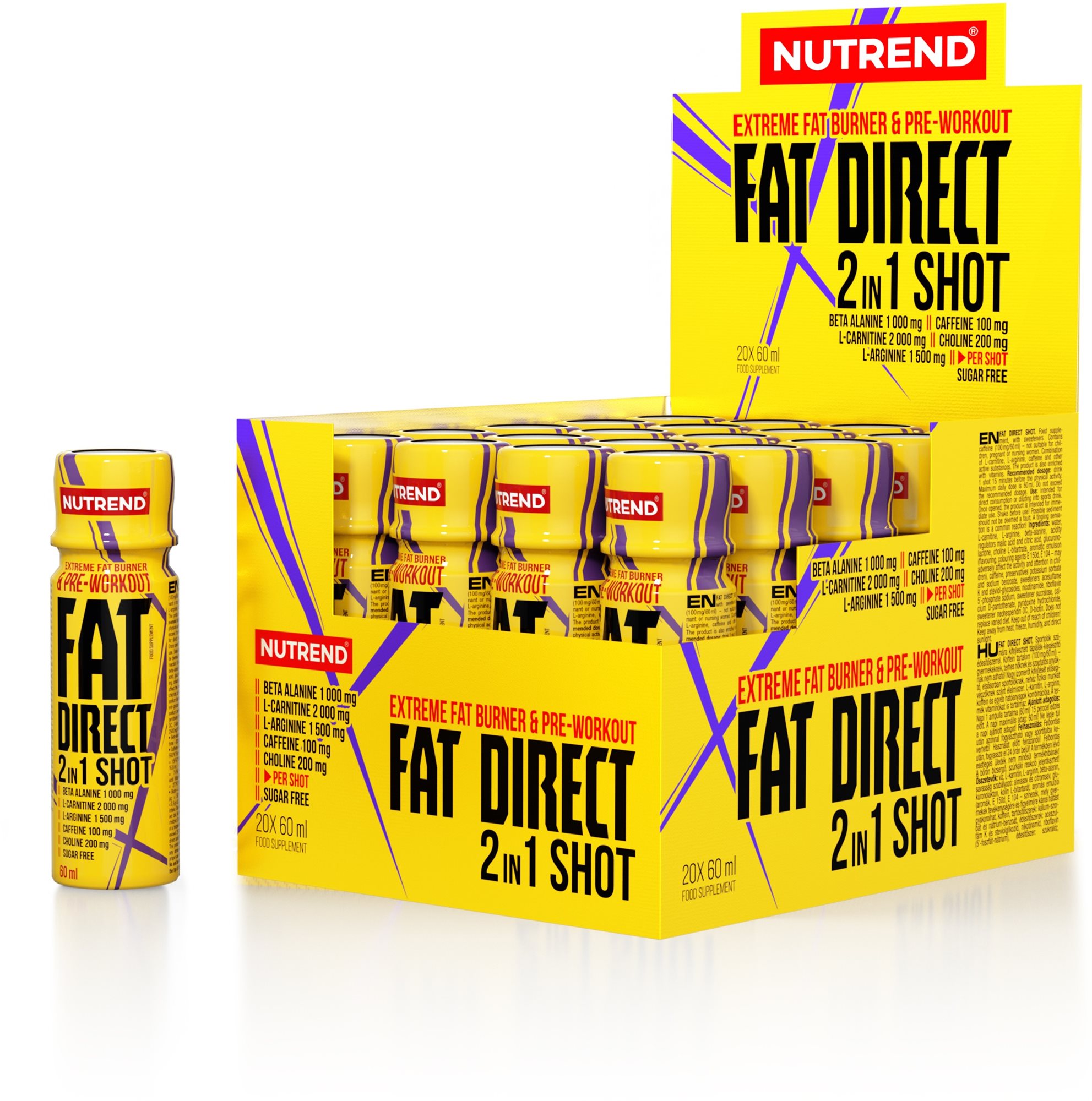 Nutrend FAT DIRECT SHOT, 20x60 ml
