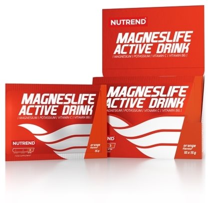 Nutrend Magneslife Active Drink, 10x15 g, narancs
