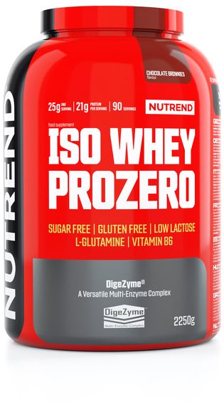 Nutrend ISO Whey Prozero, 2250 g, čokoládové brownies