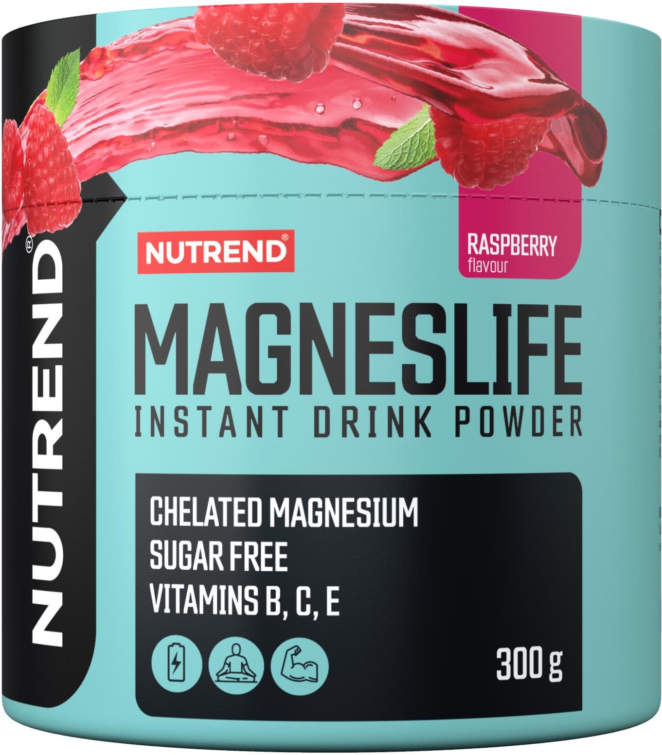 Nutrend Magneslife instant drink powder 300 g, málna