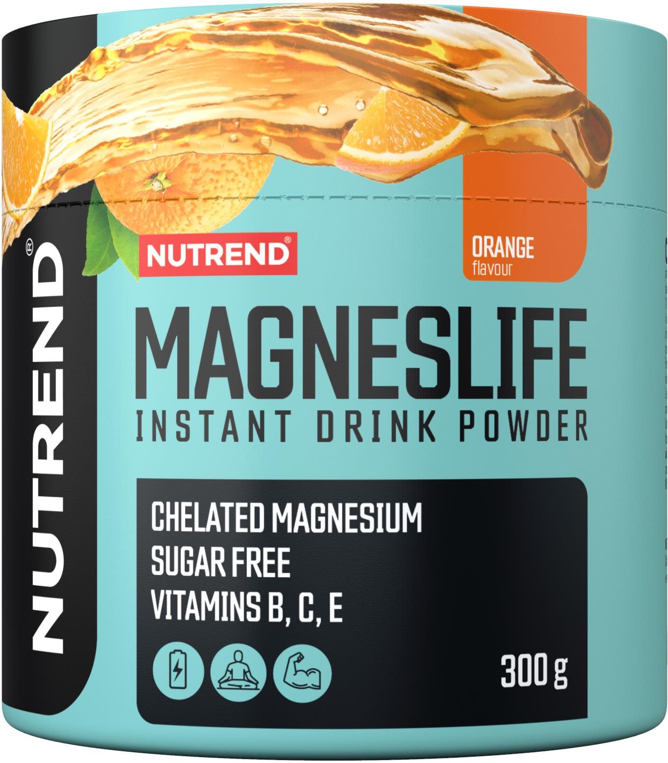 Nutrend Magneslife Instant Drink Powder 300 g, narancs