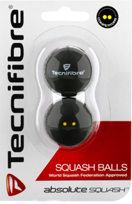 Tecnifibre squash labda két sárga pontos
