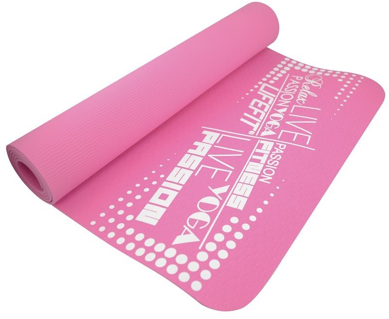 Lifefit Yoga Mat TPE rózsaszín