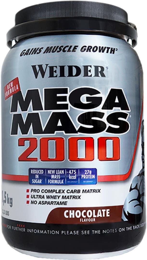 Weider Mega Mass 2000, 1500 g