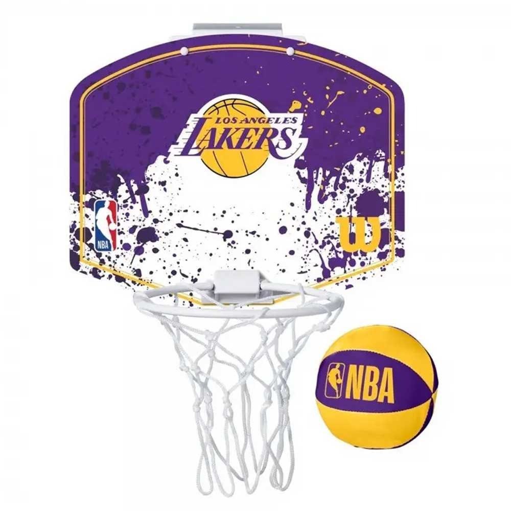 Wilson NBA MINI HOOP LAKERS Mini kosárlabda palánk, lila, méret os