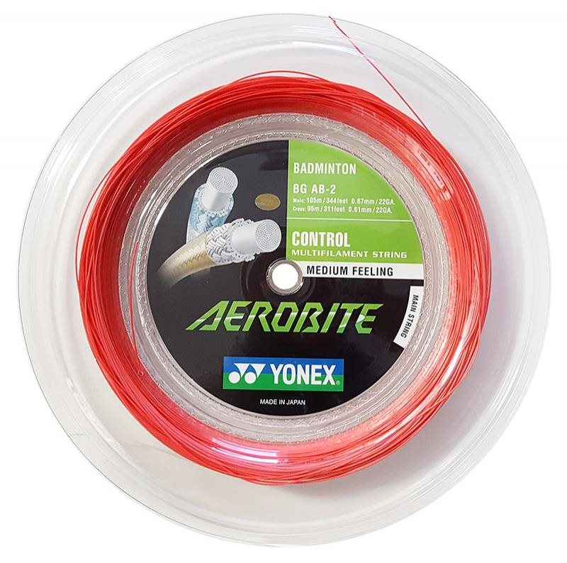 Yonex Aerobite, 0,67 mm, 200 m, WHITE/RED