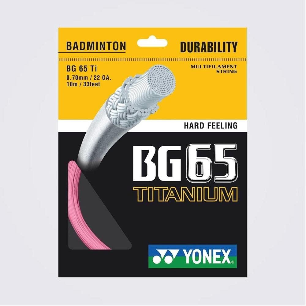 Yonex BG 65 Ti, 0,70 mm, 10 m, rózsaszín