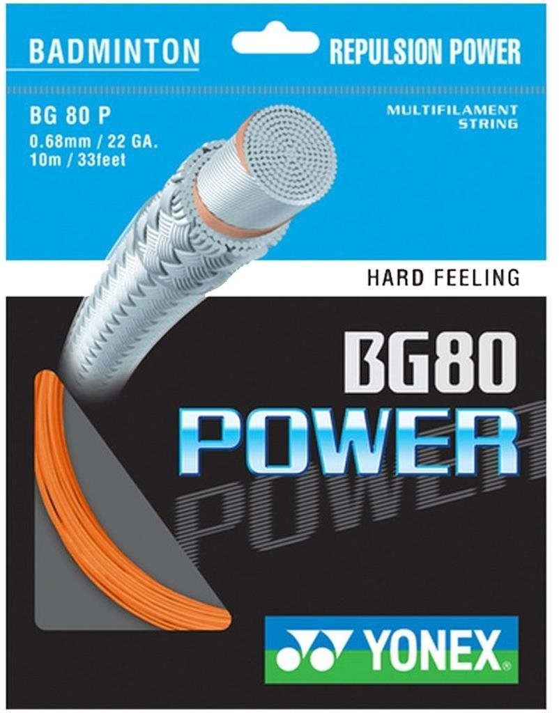 Yonex BG 80 POWER, 0,68 mm, 10 m, narancsszín