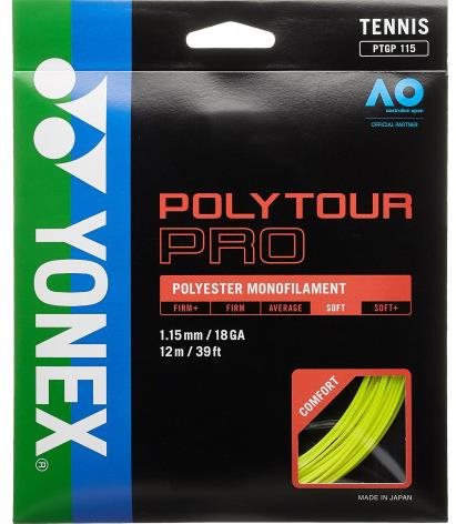 Yonex Poly Tour PRO 115, 12m, sárga