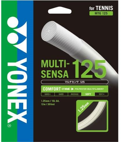 Yonex MULTI-SENSA 125 Teniszhúr, fehér, méret os