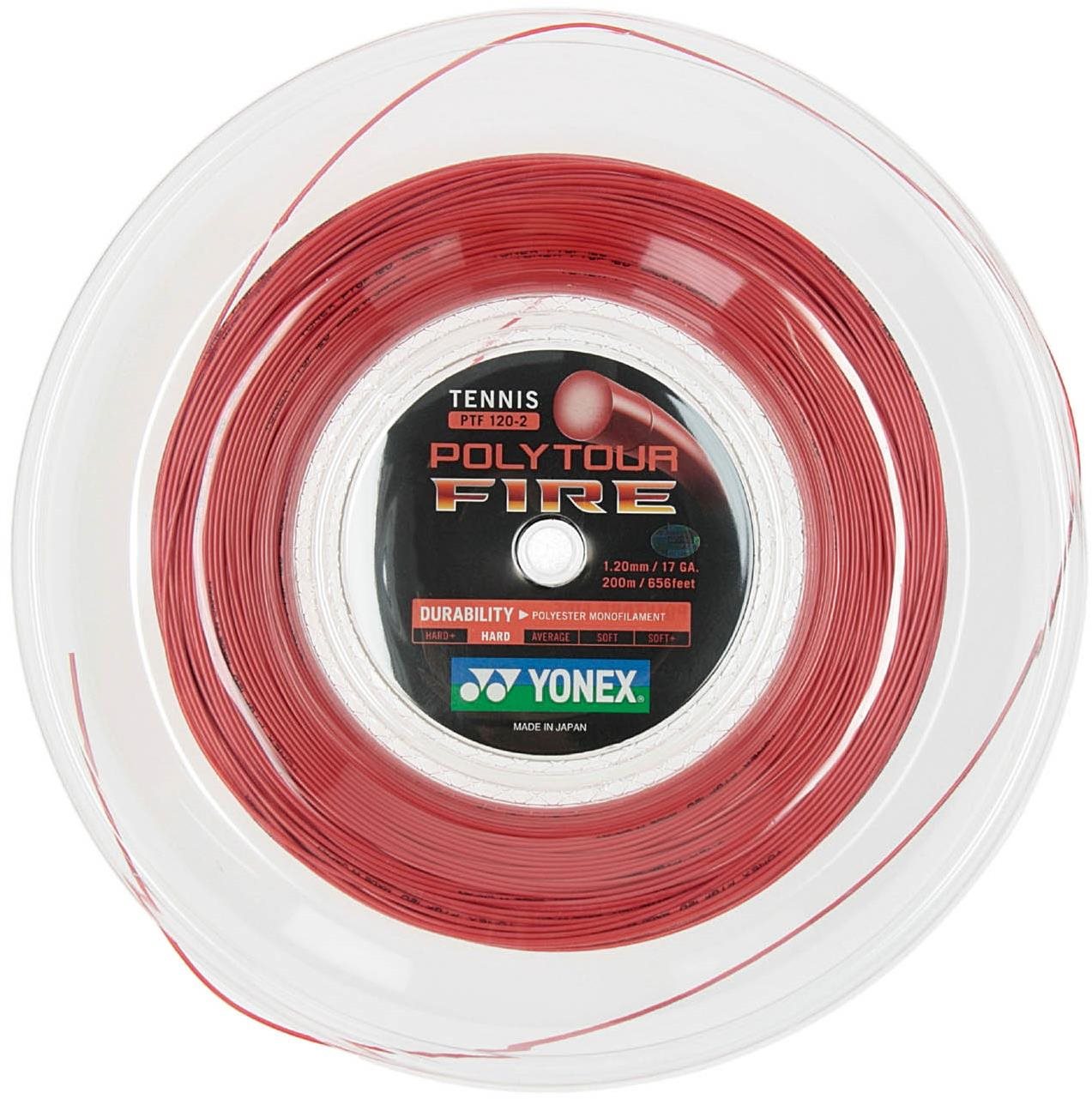 Yonex Poly Tour FIRE 120, 200m, piros