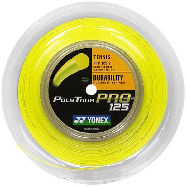 Yonex Poly Tour PRO 125, 1,25mm, 200m, sárga