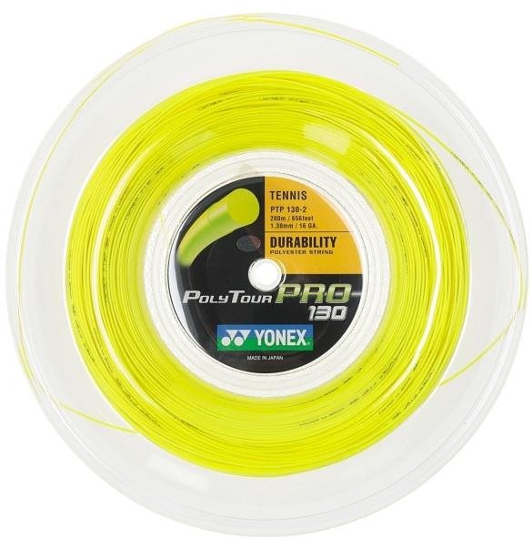 Yonex Poly Tour PRO 130, 1,30mm, 200m, sárga