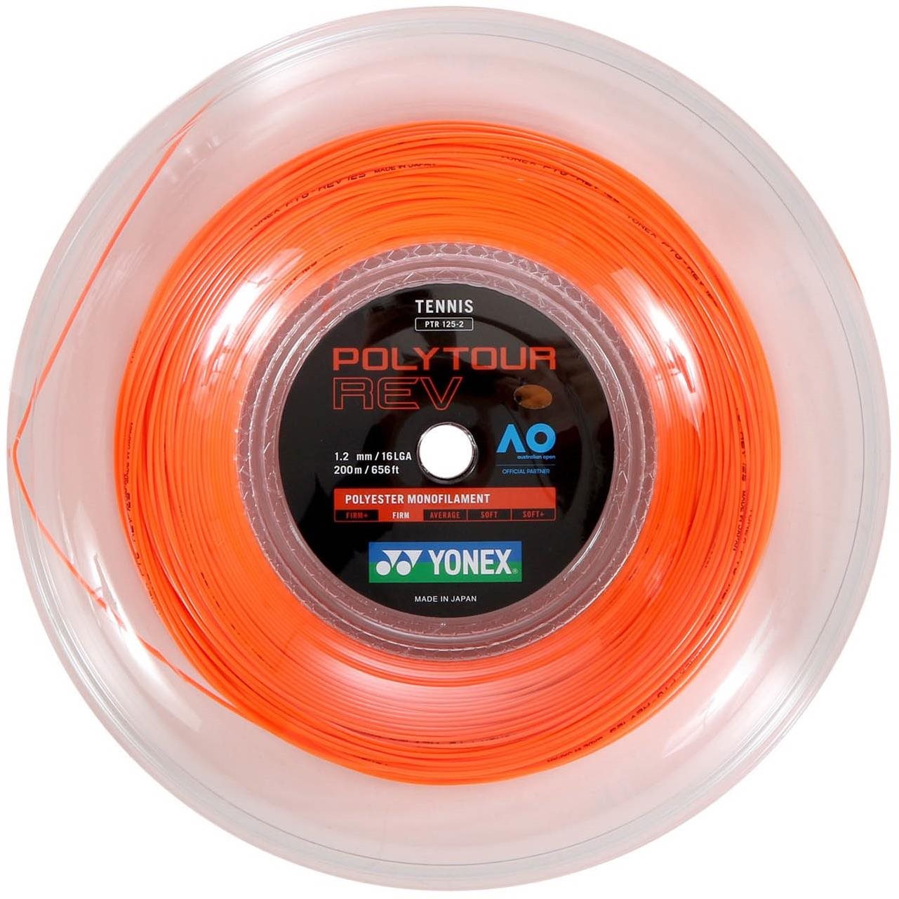 Yonex Poly Tour REV, 1,20mm, 200m, Bright Orange