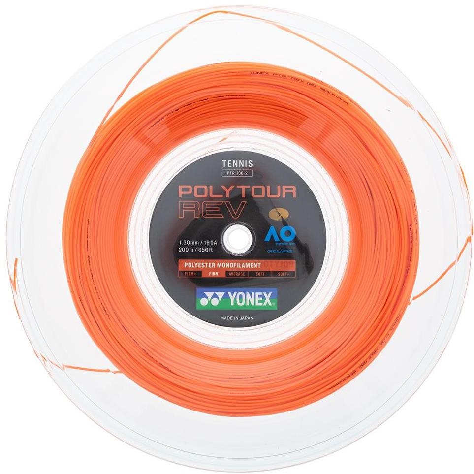 Yonex Poly Tour REV, 1,30mm, 200m, Bright Orange