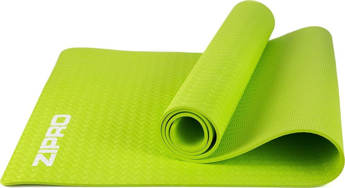 Zipro Exercise mat 6mm lime green
