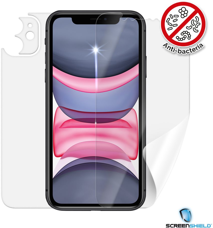 Védőfólia Screenshield Anti-Bacteria APPLE iPhone 11 - teljes készülékre