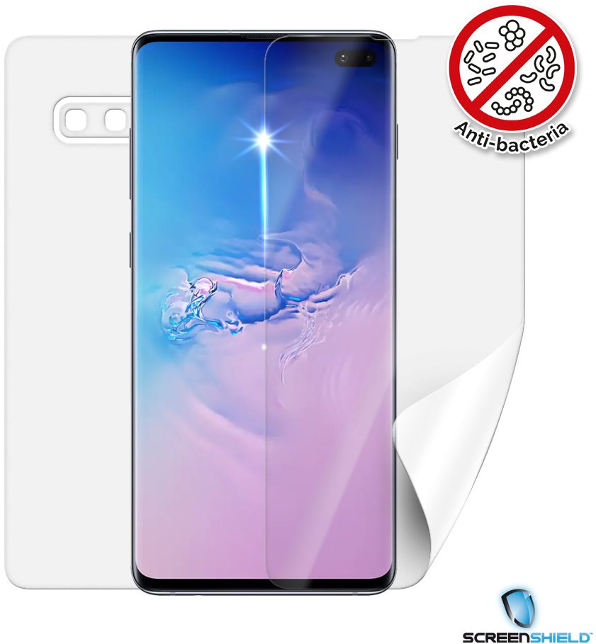 Screenshield Anti-Bacteria SAMSUNG Galaxy S10+ - teljes készülékre