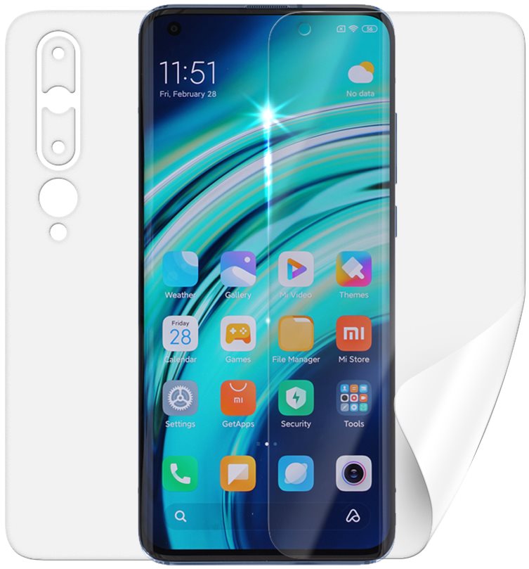 Screenshield XIAOMI Mi 10 - teljes készülékre