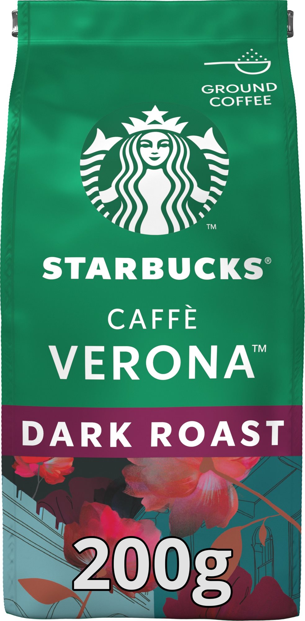 Starbucks Caffe Verona, őrölt kávé, 200 g