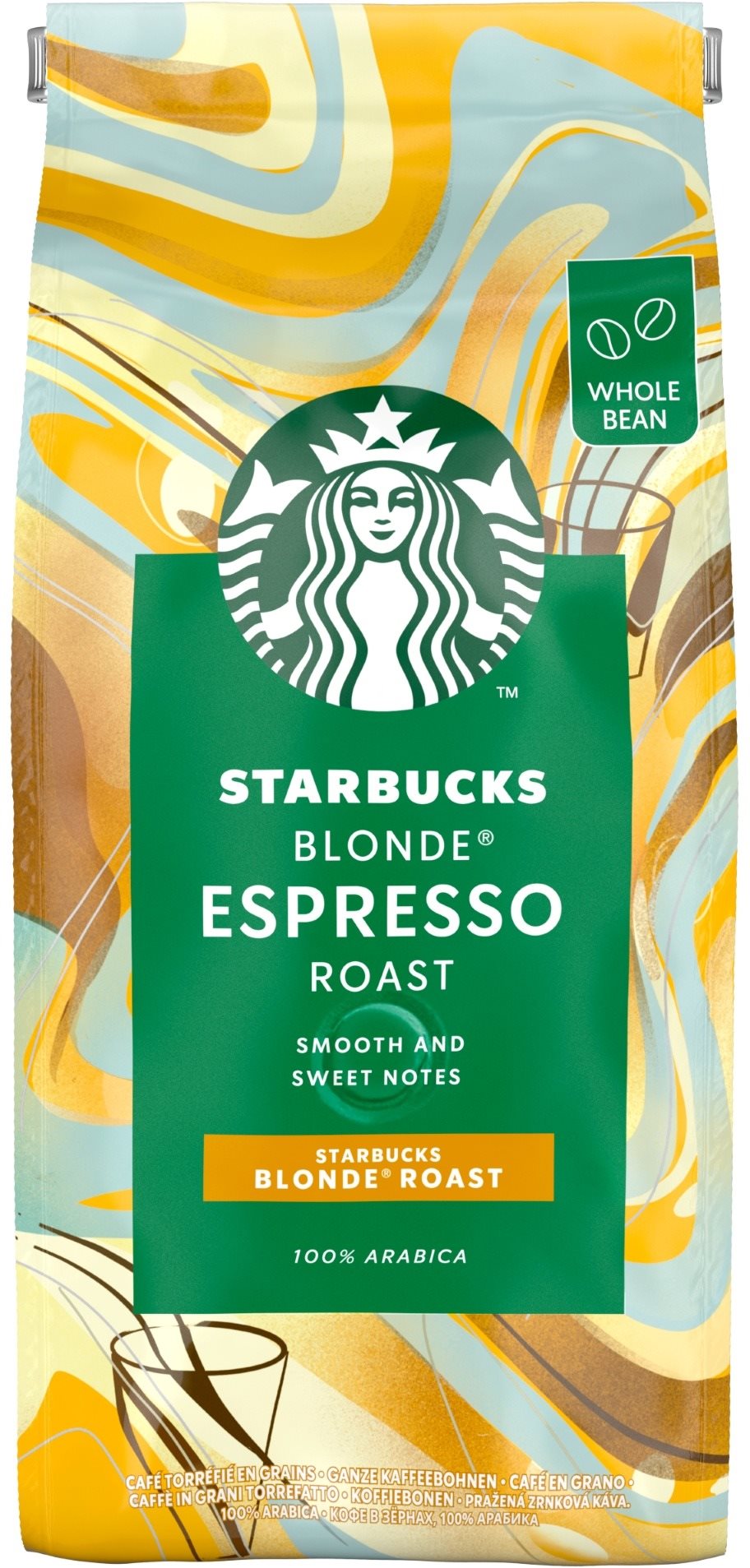 Starbucks® Blonde Espresso Roast, szemes kávé, 450 g