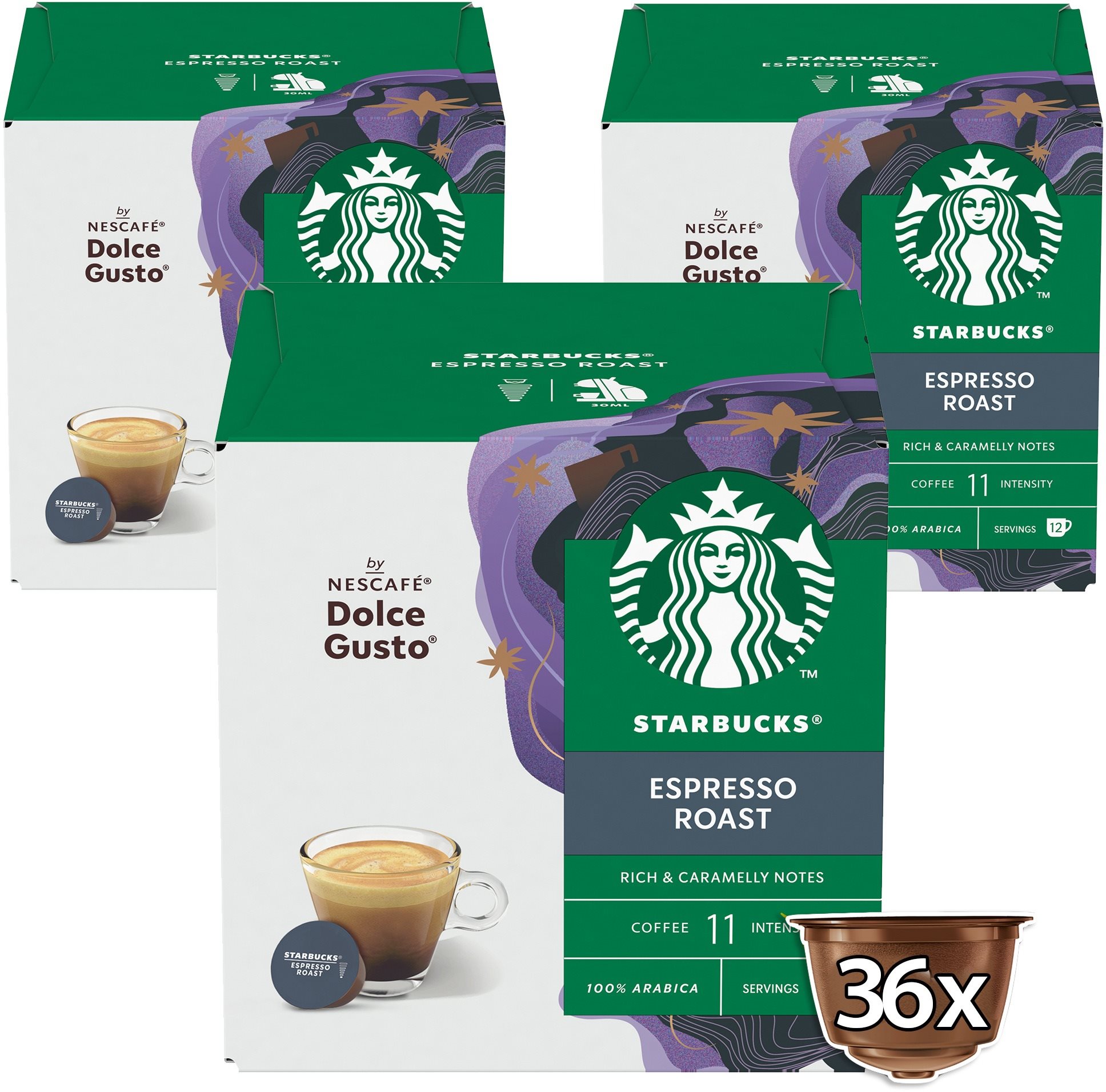 Starbucks by Nescafé Dolce Gusto Espresso Roast, 3 csomag