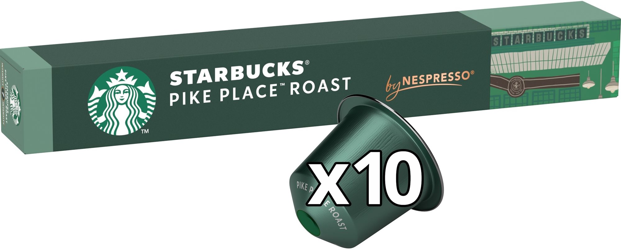 Kávékapszula Starbucks by Nespresso Pike Place Roast 10 db