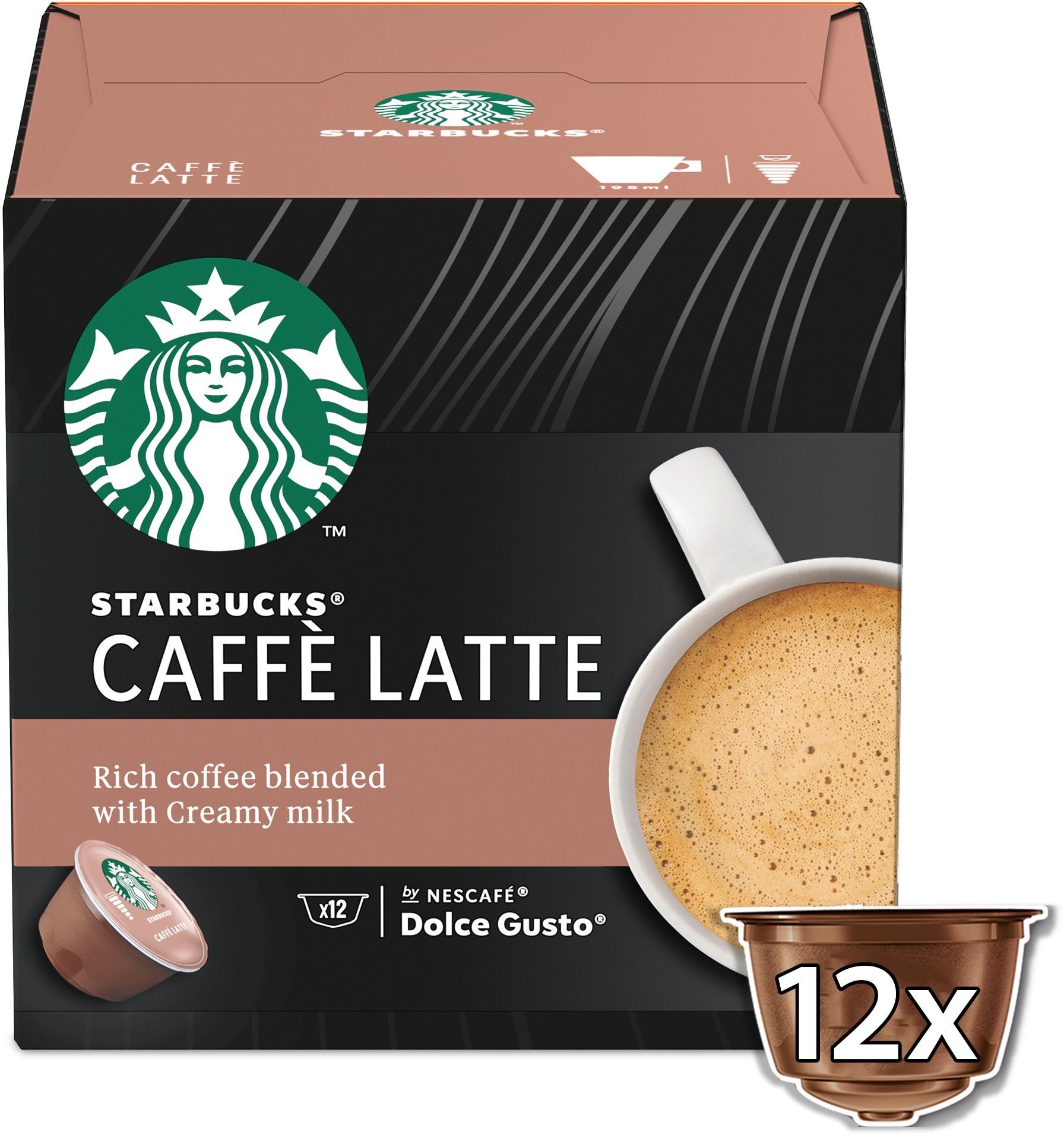 STARBUCKS® Caffe Latte by NESCAFE® DOLCE GUSTO® 12 db