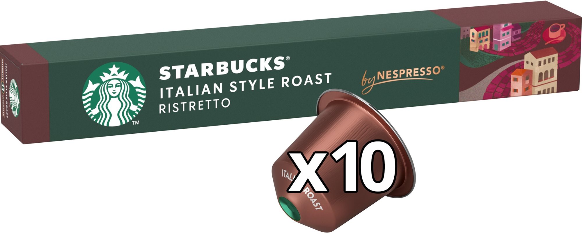 STARBUCKS® ITALIAN STYLE ROAST by NESPRESSO® Dark roast 10 db