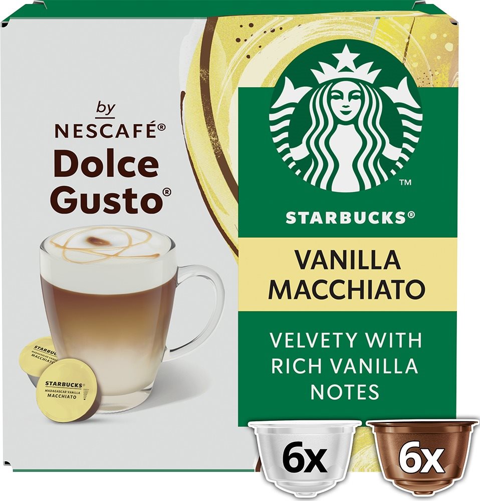STARBUCKS® Madagascar Vanilla Latte Macchiato by NESCAFE® DOLCE GUSTO® 6+6 kapszula csomag