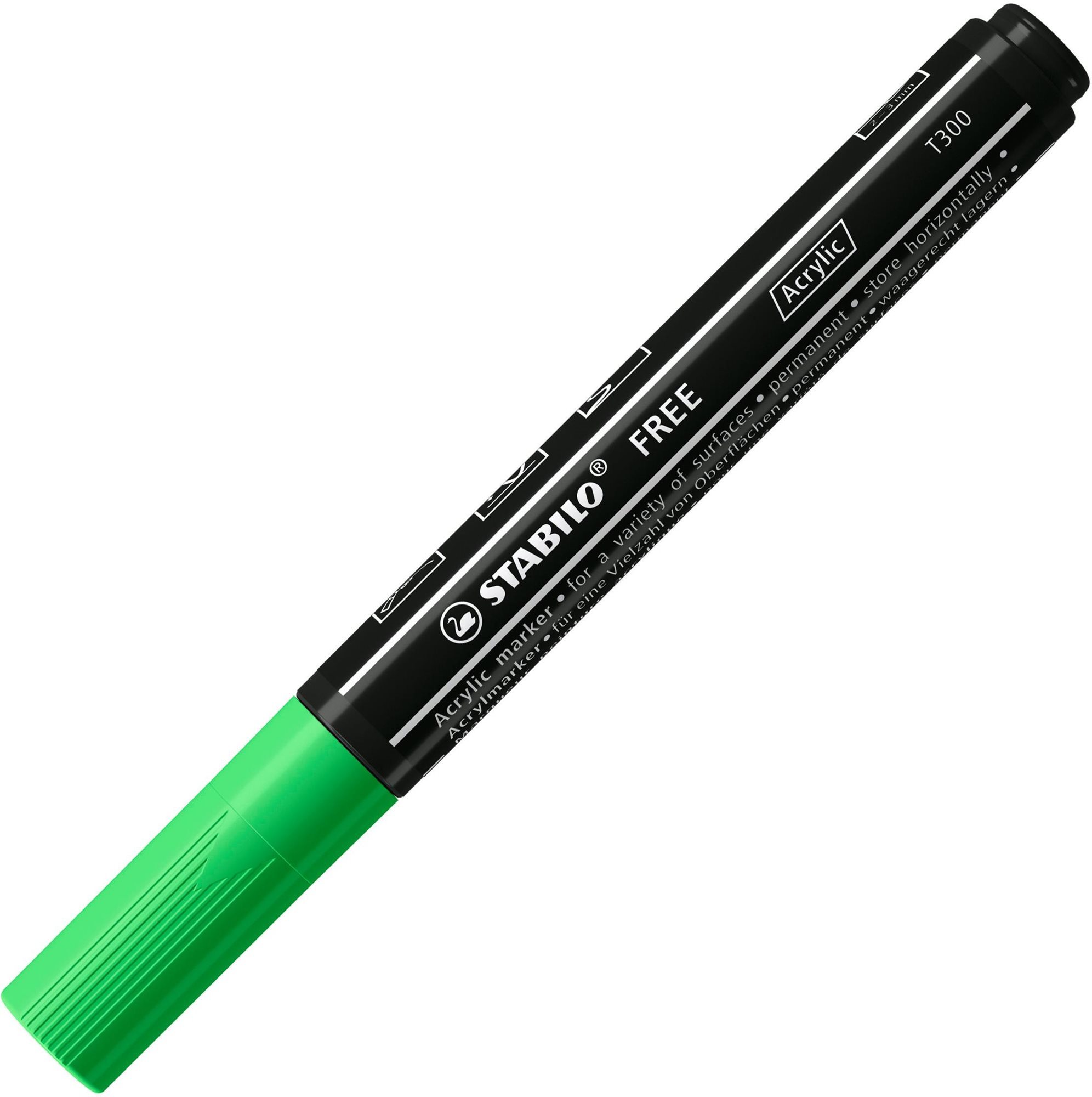 Marker STABILO FREE Acrylic T300 2 - 3 mm, zöld