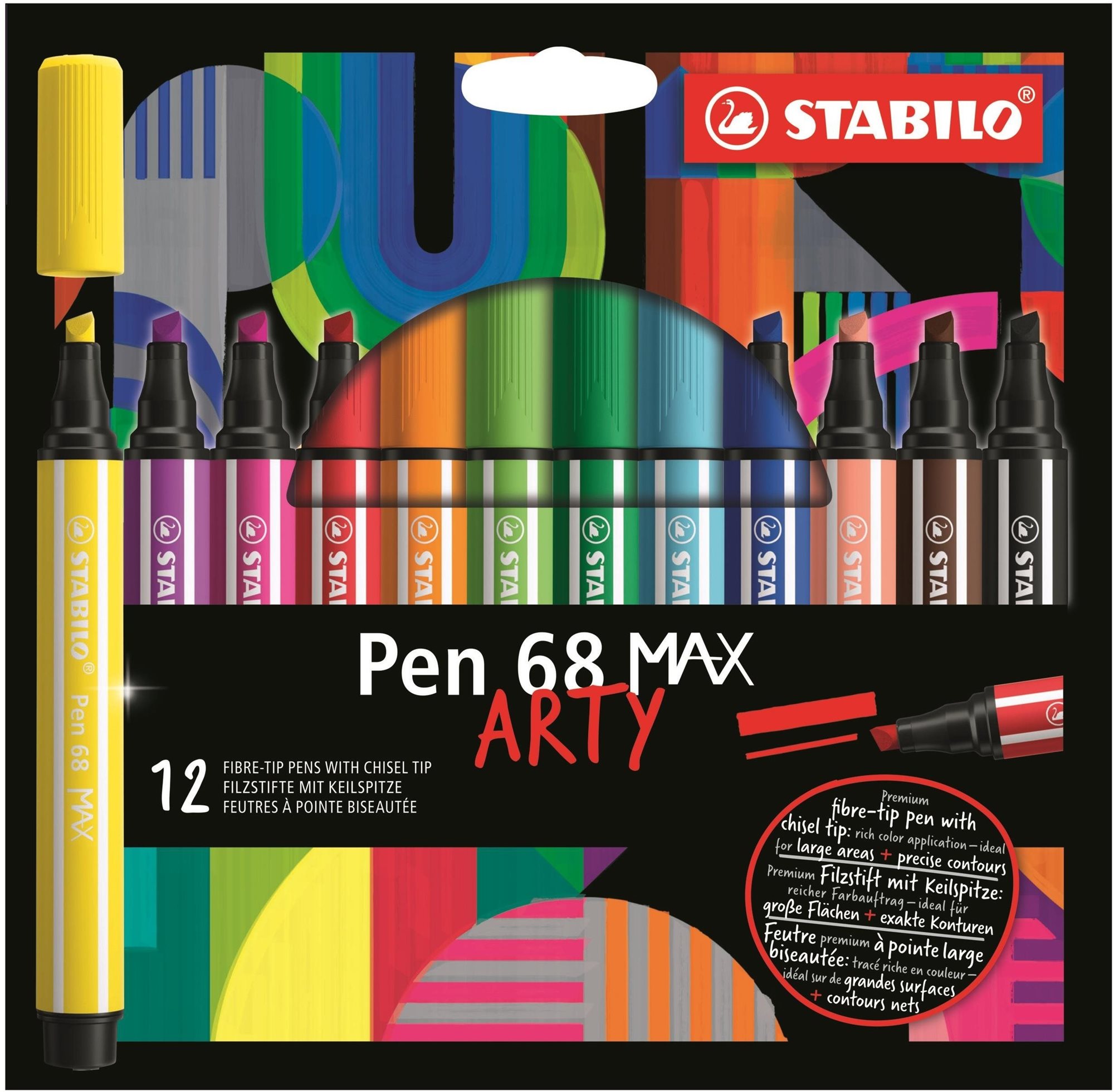 STABILO Pen 68 MAX - ARTY - 12 db