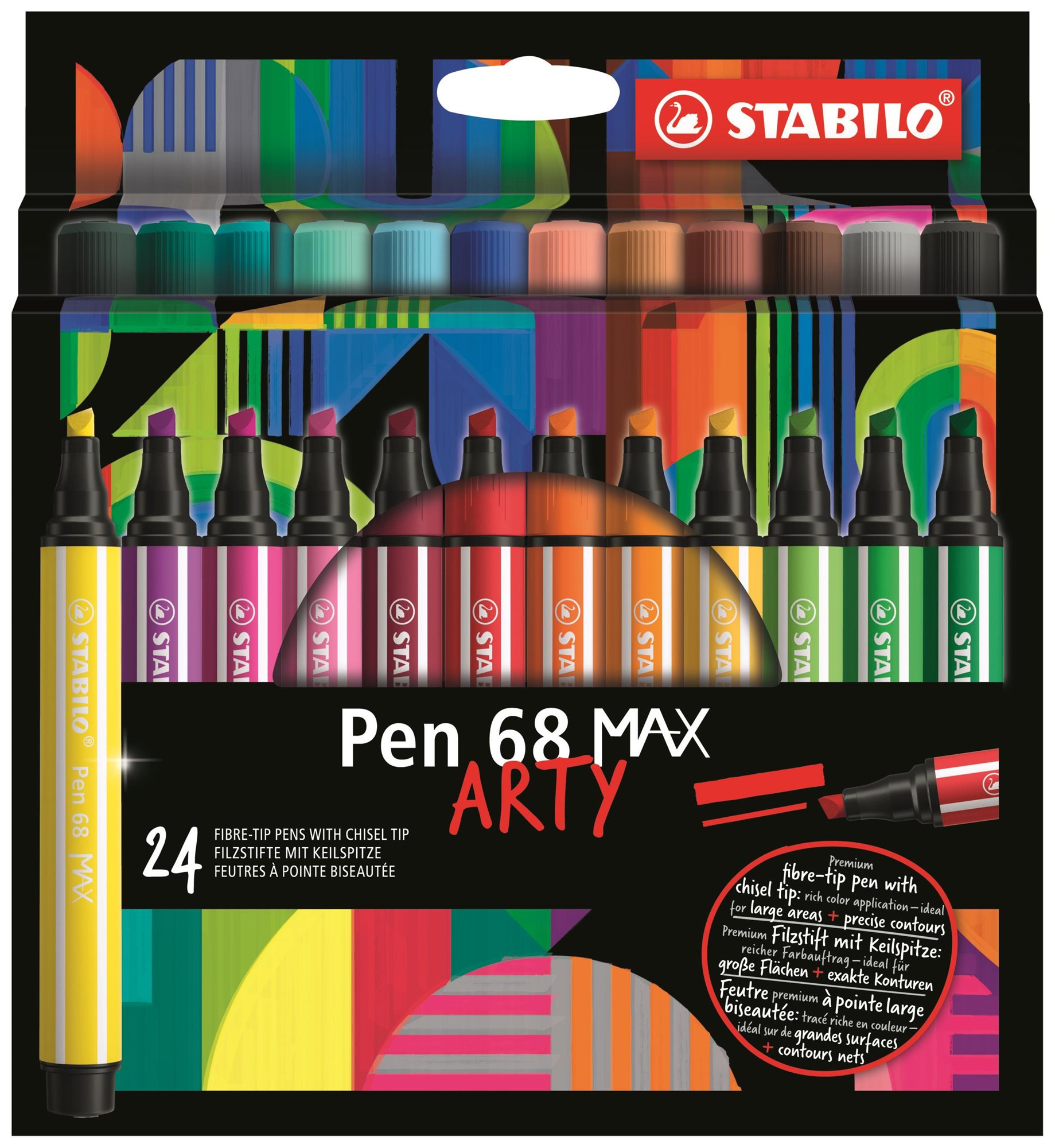 STABILO Pen 68 MAX - ARTY - 24 db