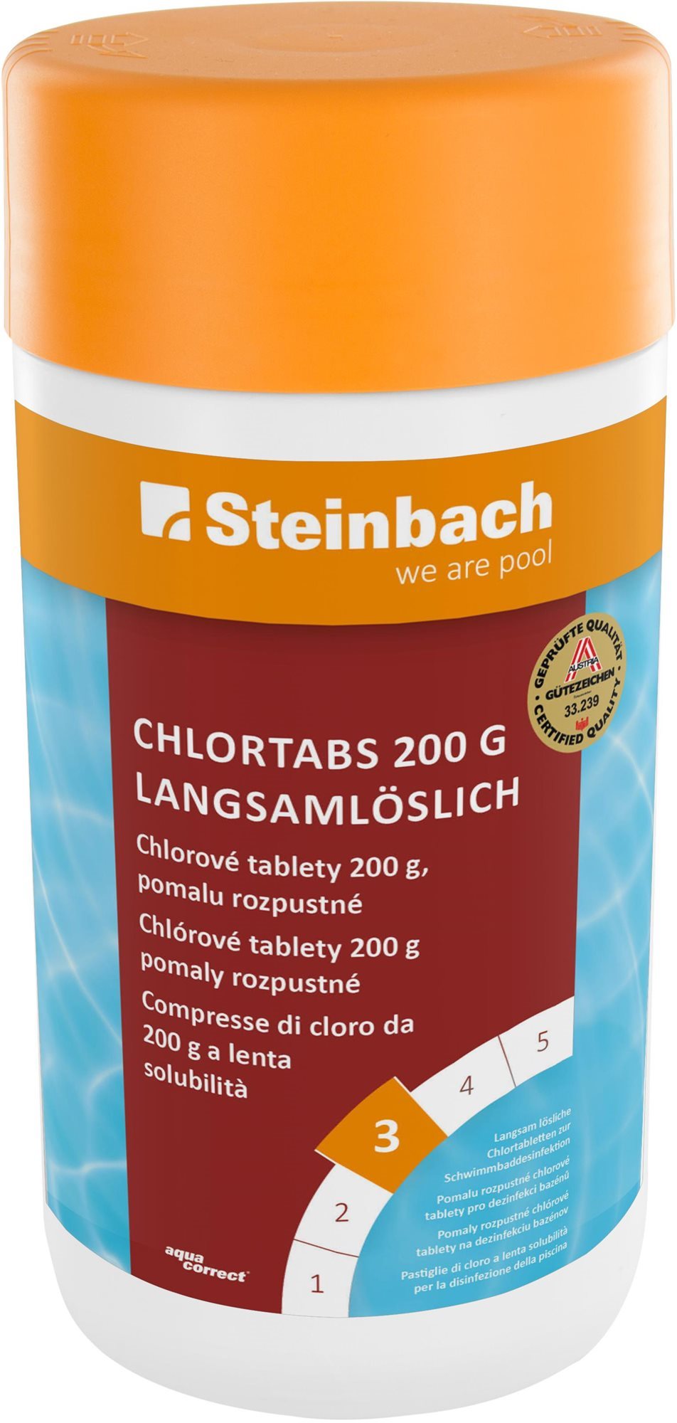 Steinbach Klór tabletta 200 g, lassan oldódó, 1 kg