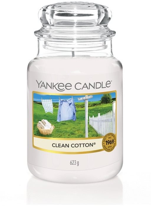 YANKEE CANDLE Classic nagy 623 g - Clean Cotton