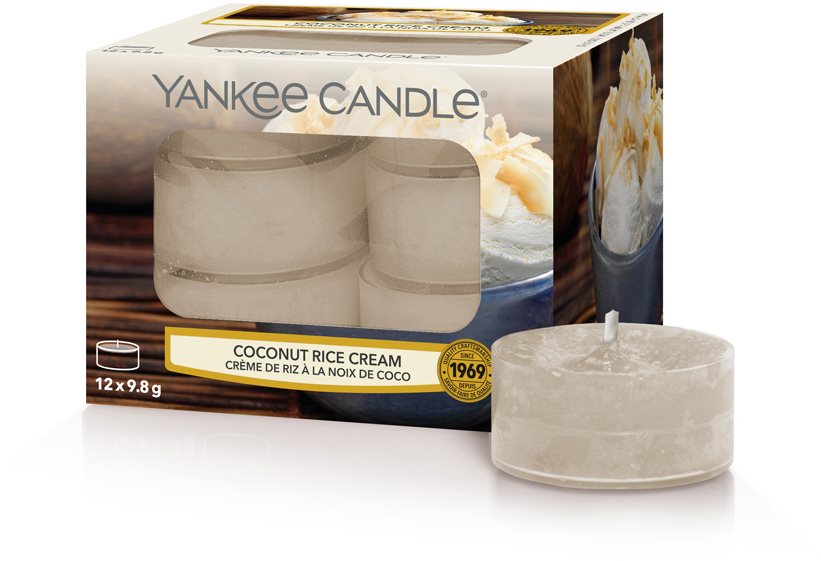 Gyertya YANKEE CANDLE Coconut Rice Cream 12 × 9,8 g