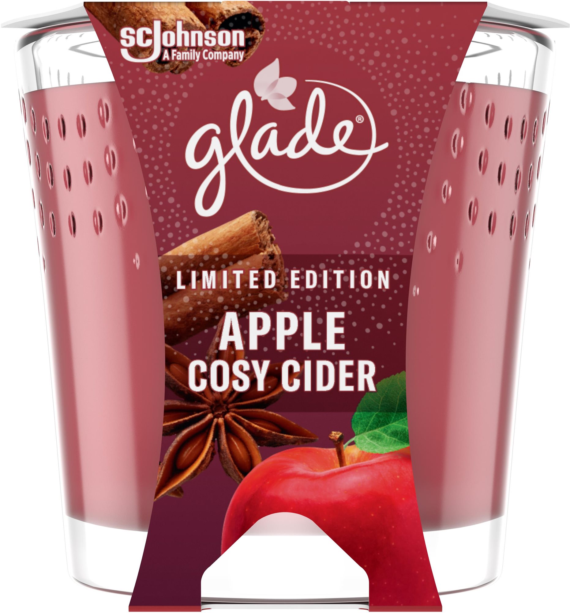 Gyertya GLADE Apple Cosy Cider 129 g