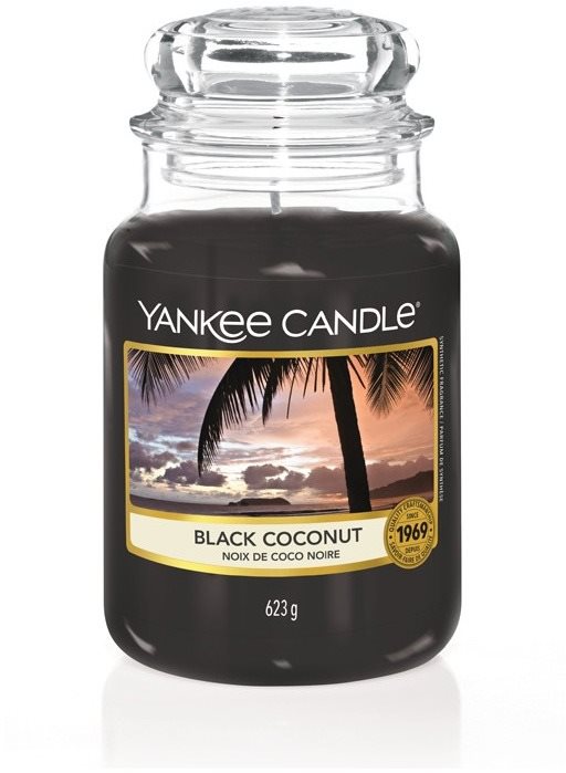 YANKEE CANDLE Classic Black Coconut, nagyméretű, 623 gramm