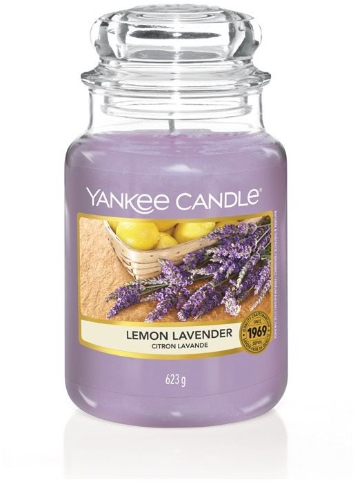 YANKEE CANDLE Classic Lemon Lavender, nagyméretű, 623 gramm
