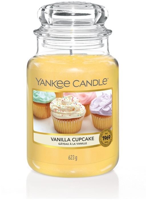 YANKEE CANDLE Classic Vanilla Cupcake, nagyméretű, 623 gramm