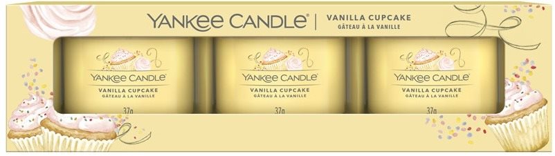 YANKEE CANDLE Set Vanília Cupcake Sampler 3× 37 g